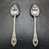 British Antique Silver Plate Berry Serving Spoon Pair